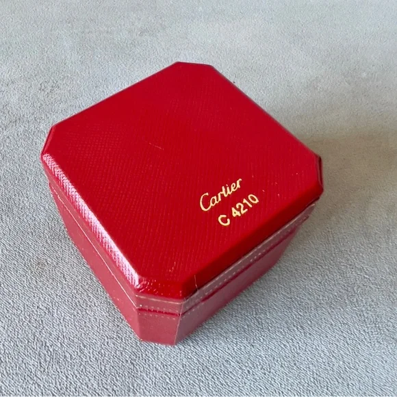 CARTIER Ring Box 2.30x2.30x2.10 inches Storage & Organization